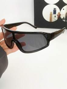 1pc Women's Shield Shaped Sports Eyeglasses, Casual Versatile Outdoor Glasses - 彩色 - 查看 5