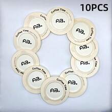 50/10 tờ giấy lọc cà phê hình đĩa bay, giấy lọc treo tai, giấy lọc cà phê giặt tay, giấy lọc bột cà phê, túi đựng cà phê treo tai dùng một lần, phù hợp với nhiều kích cỡ và miệng cốc cà phê khác nhau, có thể pha cà phê để mang theo thuận tiện khi đi làm, đi học và trong cuộc sống hàng ngày, trở lại trường học, đồ dùng học tập - Nhiều màu - Xem 21