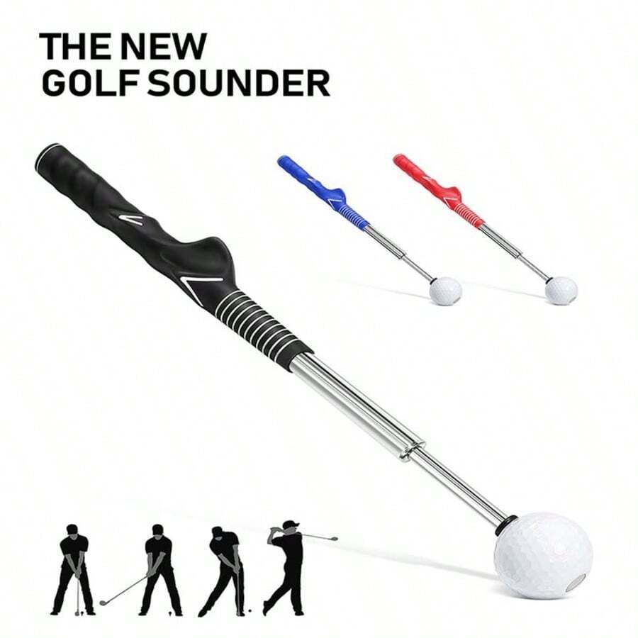 Retractable Golf Swing Trainer, Indoor Golf Practice Rod With Sound Effect, Suitable For Golf Swing Motion Practice
