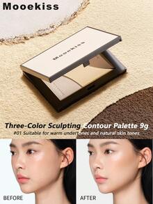 Mooekiss 三色修容古铜盘 No.01，9克
