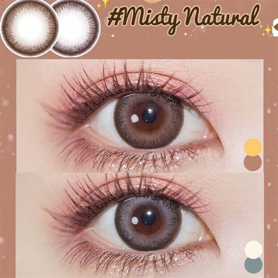 Haute Couture graue Kontaktlinsen mit kleinem Durchmesser für Kurzsichtigkeit, natürliche farbige Kontaktlinsen 2 Stücke, Sommergeschenk für Mädchen, Augen Make-up, Jahresschönheit, Halloween Kostüm Cosplay