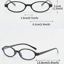 New Retro Small Frame Small Face Glasses Frame Student Female Plain Oval Fashion - Transparent Glasses, Gradient Frame, Party Supplies, Women's Decorative Glasses, Fashionable Design Computer Glasses, Fashion Accessories For Daily Outfits (Size Runs Small) - 棕色的 - 查看 6