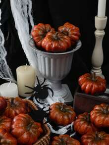 MEHELANY 7 buc dovleci artificiali, dovleci realiști mixți, dovleci falși pentru recuzită de petrecere, decor de casă, festivalul recoltei, plante artificiale de toamnă, Halloween, Ziua Recunoștinței, decor de casă, dovleci simulați, plante artificiale, accesorii pentru decorarea mesei de petrecere cu tematică de recoltă de toamnă, decor de petrecere de ziua de naștere, cadouri de casă nouă