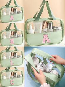 1个透明PVC化妆包,字母装饰洗漱收纳包,化妆包,沙滩包,夏季旅行必备,化妆包,化妆袋,化妆包,化妆品包,化妆品收纳包,旅行,化妆袋,包,梳妆台,化妆袋,旅行必备,化妆包,化妆包,包,旅行必备,梳妆台配件,小化妆包,化妆袋,化妆品包,旅行必备,大容量,大化妆包,圣诞礼物,化妆包,旅行,女士旅行必备礼物,化妆包,手拿包/小手提包,化妆品收纳包,化妆品整理包,化妆包,化妆刷收纳包,迷你化妆包,大容量化妆包,女士礼物,圣诞礼物,女士礼物创意 - 綠色 - 查看 10