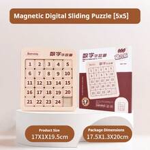 2025 新款 1 套磁性数字华容道拼图 3/4/5/6/7/8/10 个难度等级，儿童早教智能玩具，99 乘法表玩具，益智趣味玩具，生日/节日/万圣节/圣诞节礼物，礼品玩具