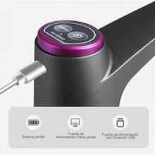 Bomba eléctrica dispensador agua garrafón USB Hogar Oficina Camping - Negro - Ver 6