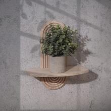 1 pieza/2 piezas Estantes de pared de arcoíris de madera bohemio, estante colgante bohemio, estantería de pared para libros para sala de estar, baño, dormitorio, aula, oficina, decoración de pared