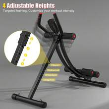 GIKPAL Ab Workout Equipment, Ab Machine For Home Gym, Height Adjustable Ab Trainer, Foldable Fitness Equipment, Abdominal Trainers Ab Workout Machine - màu đen - Xem 7