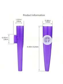 قطعة واحدة آلة موسيقية بلاستيكية وهمية بألوان عشوائية، مصنوعة من البلاستيك يمكن النفخ فيها، دعامة لأداء الحفلات، هدية للحفلات، هدية للعودة إلى المدرسة/التخرج، دعامة أداء وتفاعلية للأولاد والبنات
