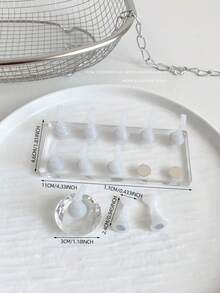 Soporte para práctica de arte de uñas con punta larga de acrílico y cristales, decoración de uñas vintage de flores de resina y cristal, uso en casa y salón, adecuado para madres, hermanas, esposas, amantes, bodas