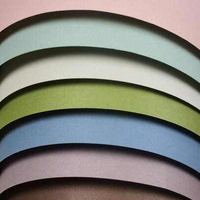 Morandi Color Series A4 Thickened Cardstock - 230gsm, 7 Colors With 1 Sheets Each, Specialized For Hand Account, DIY, Painting And Writing