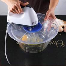 搅拌碗防溅罩，防溅打蛋器碗，圆形盖，防溅罩，防溅防溢盖，适用于搅拌碗、烹饪烘焙厨房工具、打蛋器盖、奶油搅拌碗筛、烘焙打蛋器防溅罩、塑料碗盖、厨房烹饪用品