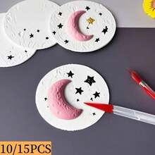 10 Pieces Round Cardboard Sheets - Foam Expansion Art Craft Paper, Suitable For DIY Projects, Creative Activities, And Emotional Communication - Ideal Gift For Christmas, School, Office, Family Relationships, And Creative Projects, Featuring Creative Craft, Fun Design, And Durable Material, Suitable For Paper Labels In Handicrafts, Creative Art Activities, Gift Paper, Foam Expansion Paper, Expansion Foam Sheets, Decorative Craft Shapes, Textured Craft Surfaces - 10 - Xem 3