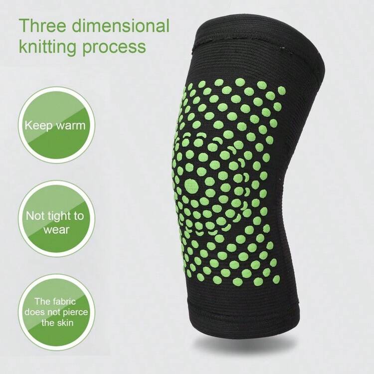 Mugwort Heat Therapy Knee Pads With Massage Points, Anti-Slip Strong Support Comfortable - Multicolor - View 8