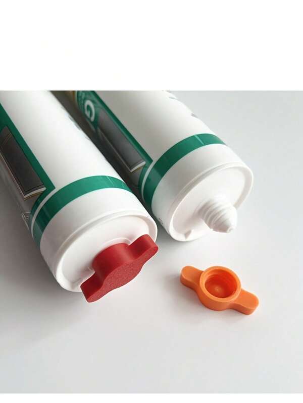 2/4pcs Glass Glue Sealing Cap, Silicone Sealant Cap, To Prevent Your Open Core Tube From Drying Out Quickly, Suitable For Standard Caliber Glass Sealant Tubes, An Inner Conical Design To Enhance Sealing.