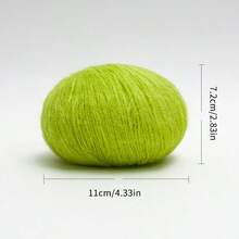 Luxury Wool Mohair Crochet Kit - 1-Pack Cashmere-Soft Yarn For Fall Christmas Halloween Home Decor, DIY Knitting Sweaters Scarves | Uncinetto Lana Gomitoli Borse Fai Da Te - Multicolor - View 3