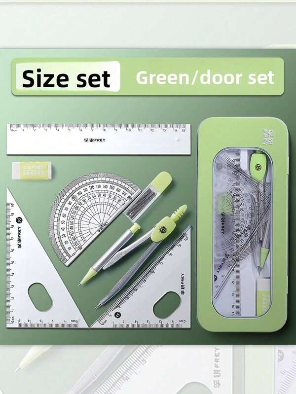 Scatola regalo con set di strumenti geometrici a forma di macaron, include una colorata scatola di latta e un set completo di strumenti da disegno, adatta come regalo per studenti, per il ritorno a scuola. Regalare la "Scatola geometrica Macaron" con benedizioni è un must per gli studenti e per chi cerca regali pratici durante il periodo del ritorno a scuola e per scambiare regali, trasmettendo la cancelleria pratica che accompagna l'apprendimento. Adatto per Ognissanti, compleanni, Natale, Capodanno, vacanze invernali, decorazioni natalizie, accessori per la scrivania di casa, regali di Natale, decorazioni autunnali per la casa.