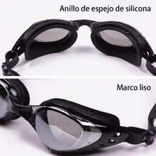 Gafas de natación con tapones auditivos siameses, PUBAMALL protección UV Antivaho sin fugas para hombres adultos Mujeres - 1 - Ver 4