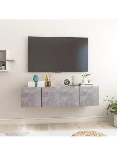 VidaXL TV Wand Units Pcs 60x30x30 Cm Concrete Grijs