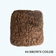 Afro Kinky Curly Bulk Human Hair 30g/Pc 10-18 Inch Crochet Extensions For Braiding & Dreadlocks | Sporty Style Unisex Natural Look For All Ethnicities #4 Brown Color - S4 - View 3