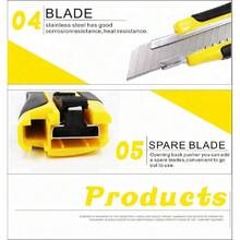 [Free Shipping]1 Wallpaper Cutting Tool, Envelope Cutter, Household Cutting Tool, Large Utility Knife, A Must-Have For The Back-To-School Season, Very Suitable For Home And Office Use, Convenient For Cutting Envelopes, Cardboard, Express Boxes And Y Handmade - Random - View 4