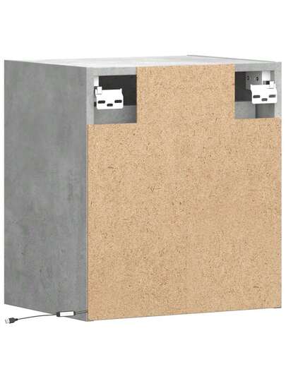 VidaXL TV Wand Unit LED Lighting 41x31x45 Cm Concrete Grijs view 8