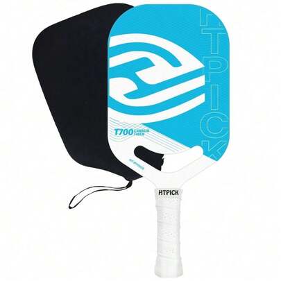 Durable Carbon Fiber Pickleball Paddle – Textured Carbon Sand Surface For Spin Control
