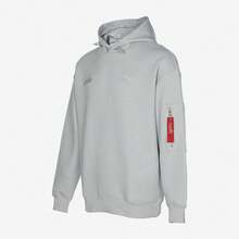 Puma 2026 春季新款男女通用休闲跑步保暖健身舒适套头卫衣 621827-19 - 灰色 - 查看 2