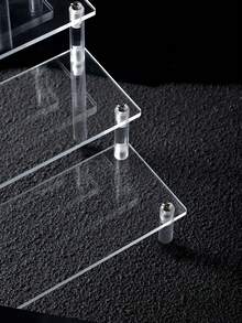 1pc Acrylic Valentine's Day Party Dessert Display Stand, Cake Display Stand, Blind Box Model Stand, Transparent Stair Stand, Storage Rack, Doll Jewelry Display Storage Rack - Multicolor - View 6
