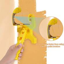 5pcs Paint Roller Set With Edging Tool - Clean-Cut Design, Extra Replacement Rollers For Indoor & Outdoor Painting On Walls And Ceilings, Yellow, Durable Plastic, Ideal For Home And Professional Use, Painting Accessories|CleanCut Design|Durable Plastic Rollers, Paint Roller Set