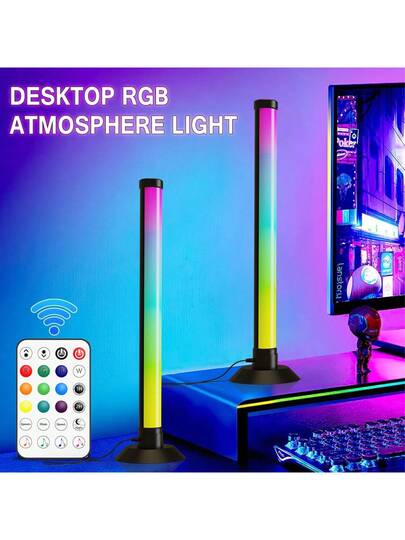 NBBUFF RGB+IC Verlichting Bar, Slimme LED Night Home 200+ Scene Modes 16 Million s, Three Control Modes, Dynamic Music Sync Mode, Lamps Bedroom PC TV Backlight, view 2