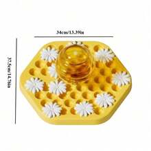 宠物蜂巢气味益智玩具，猫狗互动训练玩具，易于清洁，无限堆叠乐趣 - 彩色 - 查看 9