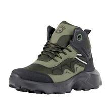 Bota Senderismo para Hombre Ligero Comodo Casual Urbano Antiderrapante Kuali Shoes - Verde militar - Ver 5