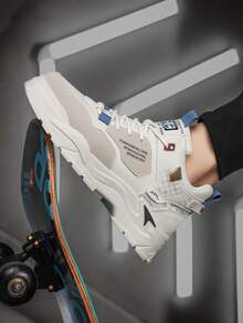 男士百搭休闲运动鞋，适合工作、运动、增高、厚底运动鞋，四季皆宜 - 印花款 - 查看 17