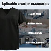 Uniformes Quirurgicos Filipina Hombre Pijama Quirurgica - Negro - Ver 6