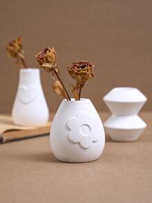 1 件花瓶硅胶模具，DIY 手工混凝土香薰蜡烛杯收纳盒花盆花瓶模具，适用于家居装饰、工艺礼品 - Vase Mold - 查看 4