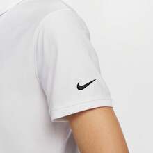 Nike Women's AS W NK DF VCTRY Short Sleeve Knit Polo Shirt, Golf Collar, TFQ1575-100 - White - View 3