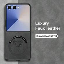 Luxury PU Leather Phone Case Compatible With IPhone Sam Sung Z FOLD6/Z FLIP6/Z FOLD5/Z FLIP5/Z FOLD4/Z FLIP4, Support Car Holder, Some Models Support MAGNETIC, Protective, High-Quality, Maple Leaf
