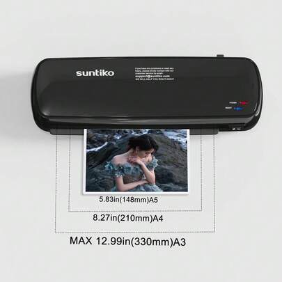 4-In-1 Laminator Machine For A4/A5/A6 Documents & Photos - Fast 3-Minute Heat & Seal Technology | Home Office, School & Teacher Use | Compact Design