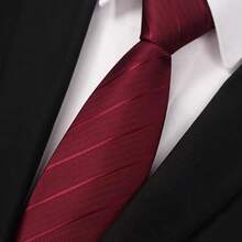 8cm Striped Necktie, Fashion Business Casual Formal Tie, Suitable For Groom Wedding