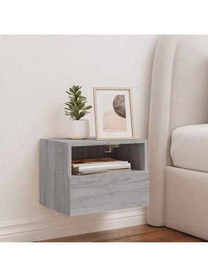 VidaXL TV Wand Unit 40x30x30 Cm Processed Wood Grijs Sonoma view 3