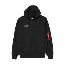 Puma 男女通用 2026 春季新款跑步休闲保暖健身舒适套头卫衣 621827-01 - 黑色 - 查看 2