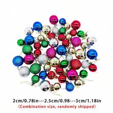 50PCS Christmas Electroplated Matte Decorative Balls, Christmas Tree Decoration Pendants, Decorations For Holiday And Party Scenes, Small Balls To Add Festive Atmosphere, Multiple Colors Randomly Shipped Home Decor Christmas Decorations Room Decor Winter Christmas Decorations Home Christmas Gifts Christmas Decor