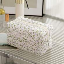 1 Stück neue karierte Schleifen Großraum-Clutch Aufbewahrungstasche, Münztasche tragbar, frisch und einfach, japanischer und koreanischer Studenten Beliebte Aufbewahrungstasche für Ausweise, Kosmetika, Datenkabel. Süßer, mädchenhafter Kosmetiktasche