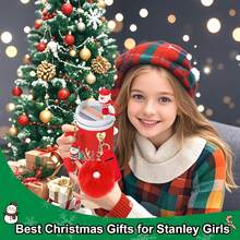 8 Stück Weihnachts-Becher-Zubehör für 40oz & 30oz Becher mit Henkel, inklusive Strohhalm-Aufsatz, Lippenstift-Halter, Becher-Manschette, Charm-Ornamente, Weihnachtsgeschenk