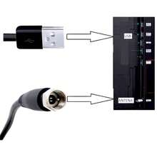 Antena Interna Para Tv Digital Amplificada 1080 Hdtv Cabo 3m - Entrada do Brasil (220V) - Visão 8