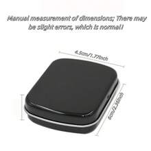 1pc Empty Metal Storage Box, Vintage Hinge Mini Box, Small Candy Tin, Portable Packaging Tin Box, Outdoor Travel Supplies, Home Organization And Storage