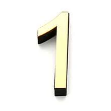 现代 3D 亚克力镜面门牌号 - 自粘式、壁挂式、贴纸式阿拉伯数字 - 适用于家庭、街道、公寓、办公室、酒店房间和邮箱地址牌的装饰艺术贴花 - 无需电池，非电动塑料材料