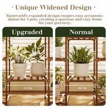 Plant Stand Indoor Hanging Plant Shelf Outdoor Large Plant Rack For Multiple Plants Boho Home Decor Plant Gift For Mom Woman - Brown - View 6