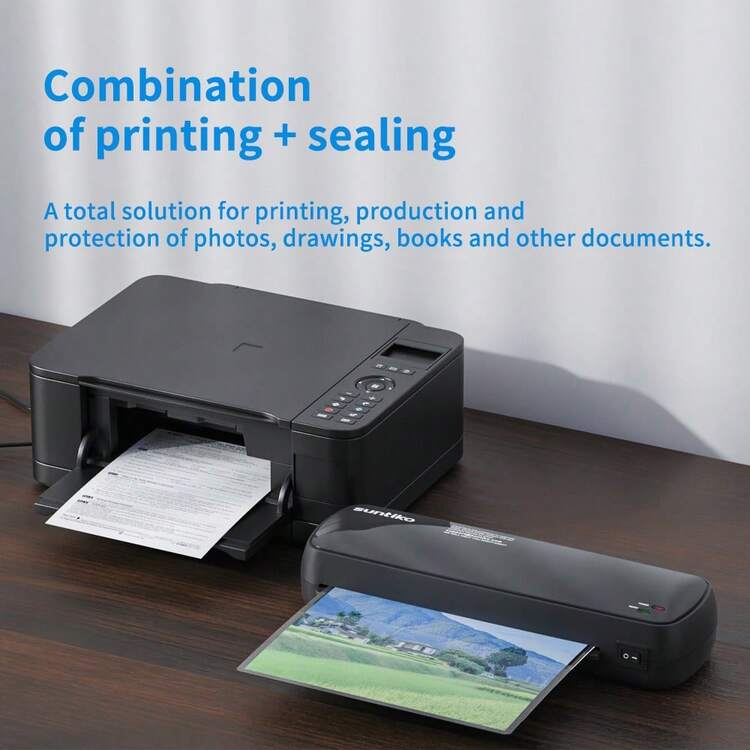 4-In-1 Laminator Machine For A4/A5/A6 Documents & Photos - Fast 3-Minute Heat & Seal Technology | Home Office, School & Teacher Use | Compact Design - 查看 8